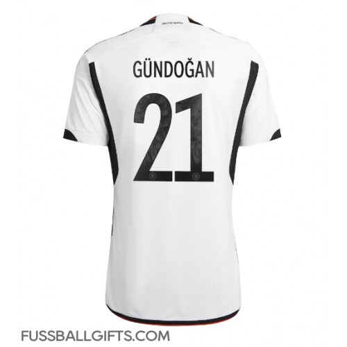 Deutschland Ilkay Gundogan #21 Fußballbekleidung Heimtrikot WM 2022 Kurzarm